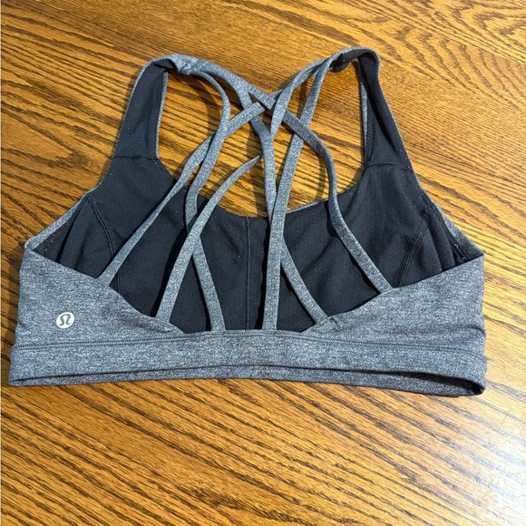 Lululemon 🍋😻Gray Women's Strappy Sports Bra - Picture 2 of 6